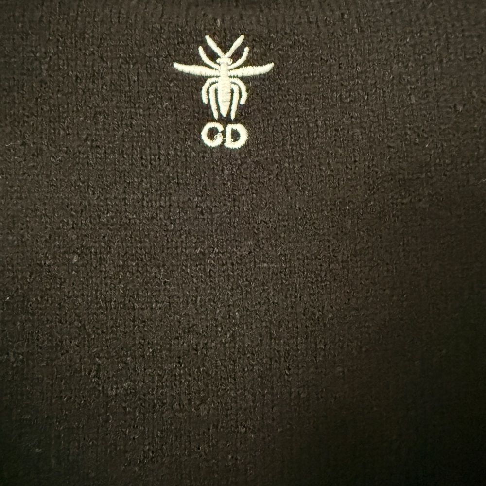 Dior Black Wool/ Cashmere Sweater with Rose-Gold Embellished Star - Picture 4 of 7